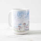 Mug Peinture d'Architecture du Château Kosava Biél (Devant gauche)