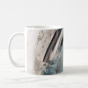 Mug Peinture d'art Abstrait gris et bleu.abstrait, art
