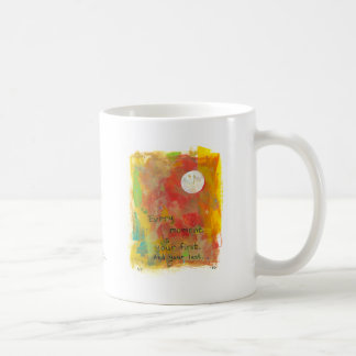 Mug Peinture d'art moderne de lune de zen - vivez
