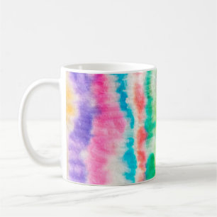 Mug Peinture d'art noir sale. Motif de Shibori. Pincea