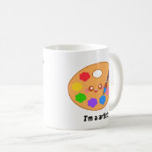 Mug Peinture d'artiste colorée (Devant droit)