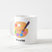 Mug Peinture d'artiste colorée (Devant gauche)