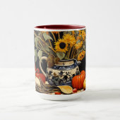 Mug Peinture d'automne de Thanksgiving (Centre)