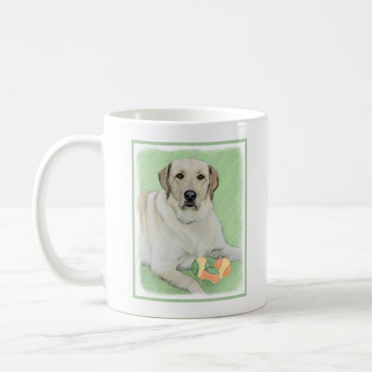 Mug Peinture de balles de tennis et de retrieur du Lab (Gauche)