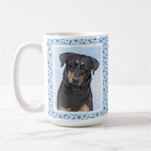 Mug Peinture de Beauceron - Cute Original Chien Art