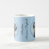 Mug Peinture de berger américaine miniature - Chien Ar (Centre)