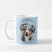 Mug Peinture de berger américaine miniature - Chien Ar (Gauche)