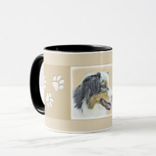 Mug Peinture de berger australienne - Art original de