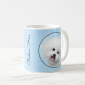 Mug Peinture de Bichon Frise - Cute Original Dog Art (Devant droit)