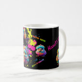 Mug Peinture de brique Hippie personnalisée Super (Devant droit)