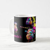 Mug Peinture de brique Hippie personnalisée Super (Devant gauche)