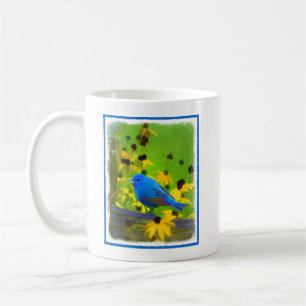 Mug Peinture de Bunting Indigo - Art original pour ois