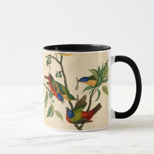 Mug Peinture de Bunting par Audubon Bird Painting (Droite)