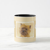 Mug Peinture de Cairn Terrier - Cute Original Chien Ar (Centre)