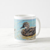 Mug Peinture de canard à colle féminin (Devant droit)