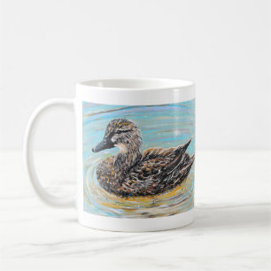 Mug Peinture de canard à colle féminin