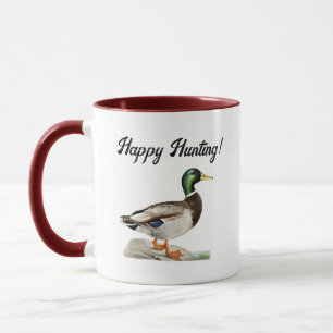 Mug Peinture de canard colvert pour chasseurs et amate