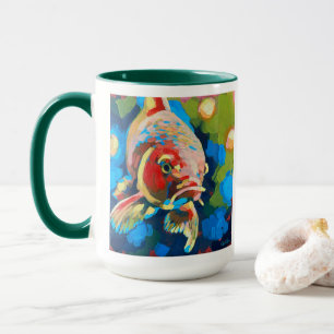 Mug Peinture de carpe koï - Cadeau pour les amateurs d