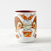 Mug Peinture de caverne d'Auroch avec Entoptocs (Centre)
