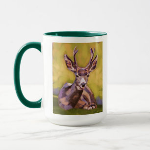 Mug Peinture de cerf - Cadeau pour les amoureux des an