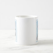 Mug Peinture de chat blanc - Cute Original Cat Art (Centre)
