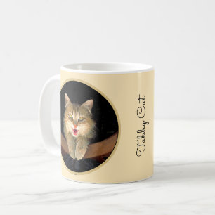 Mug Peinture de chat Mad - Cute Original Cat Art