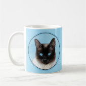 Mug Peinture de chats de Siamese - Cute Original Cat A (Gauche)