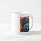 Mug Peinture de chien de Terrier mignon (Devant droit)