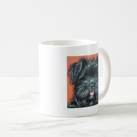 Mug Peinture de chien de Terrier mignon (Devant droit)