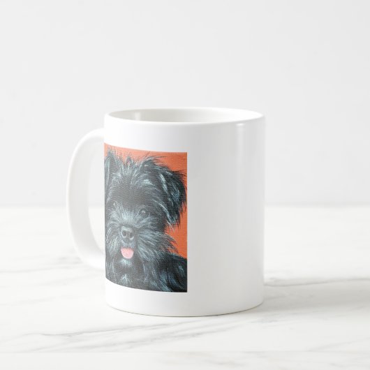 Mug Peinture de chien de Terrier mignon (Devant gauche)