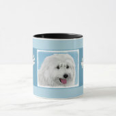 Mug Peinture de chien des lowland polonais - Art du ch (Centre)