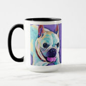 Mug Peinture de chien personnalisée - Aimé pour toujou (Gauche)