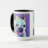 Mug Peinture de chien personnalisée - Aimé pour toujou (Devant gauche)