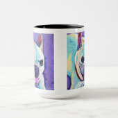 Mug Peinture de chien personnalisée - Animal de compag (Centre)