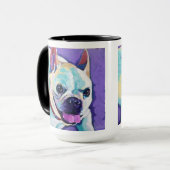 Mug Peinture de chien personnalisée - Animal de compag (Devant gauche)