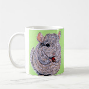 Mug Peinture de chinchilla câlin qui mordille