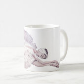 Mug Peinture de cygne de danseuse de ballet (Devant droit)