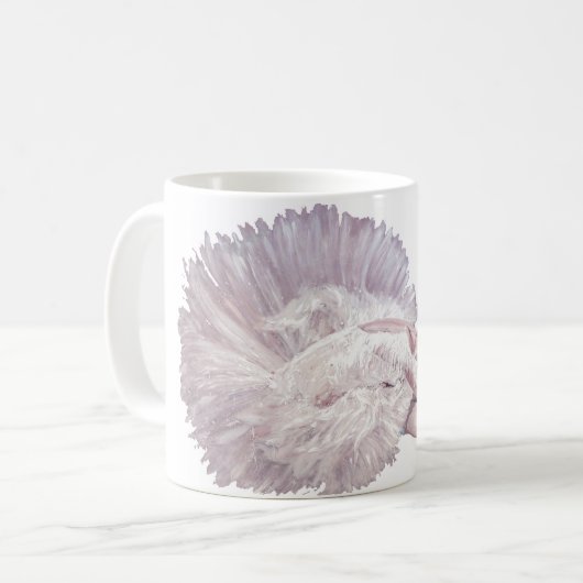 Mug Peinture de cygne de danseuse de ballet (Devant gauche)