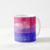 Mug Peinture de fierté bisexuelle (Devant droit)