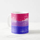 Mug Peinture de fierté bisexuelle (Devant gauche)