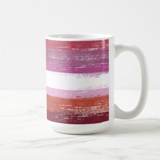 Mug Peinture de fierté lesbienne (Droite)