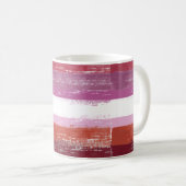 Mug Peinture de fierté lesbienne (Devant droit)