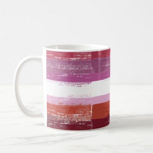Mug Peinture de fierté lesbienne (Gauche)