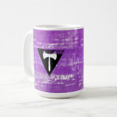 Mug Peinture de fierté lesbienne (Labrys) (Devant gauche)