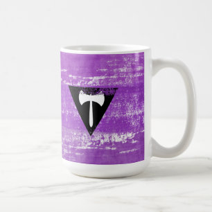 Mug Peinture de fierté lesbienne (Labrys)