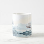 Mug Peinture De Fleur De Lotus (Centre)
