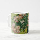 Mug Peinture de fleur d'oléandre de Vincent Van Gogh (Devant gauche)