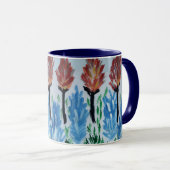 Mug Peinture de fleurs (Devant droit)