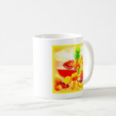 Mug Peinture de fruits exotiques tropicaux. Commandez (Devant droit)