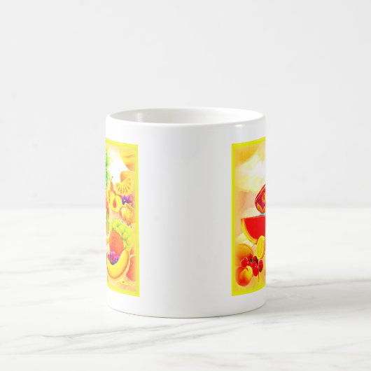 Mug Peinture de fruits exotiques tropicaux. Commandez (Centre)